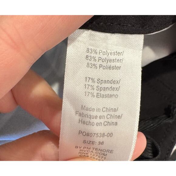 RVCA Men’s Size 36 Striped Board Shorts Swim Green Brown Black By PM Tenore - Picture 7 of 8